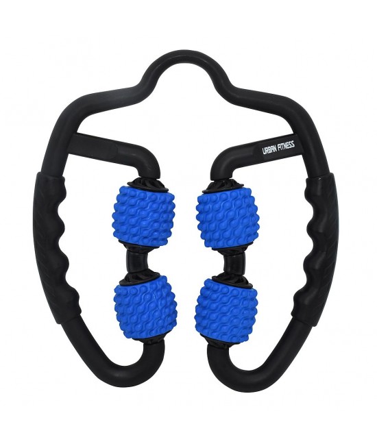 UFE Fitness Dual Sided Massage Roller Black Blue
