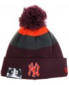 New Era Block-stripe Adult NY Yankees Bobble Hat  Multicoloured 