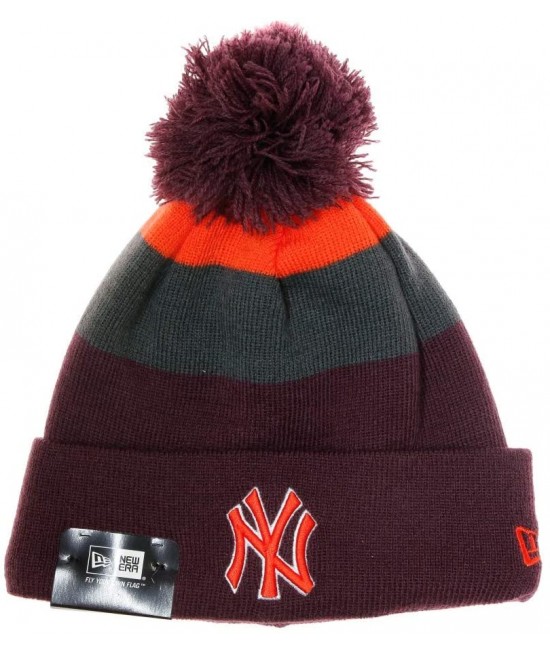 New Era Block-stripe Adult NY Yankees Bobble Hat  Multicoloured 