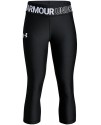 Under Armour Heat Gear Junior 3/4 Capri Running Tights Black