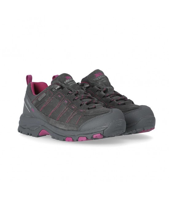 Trespass Women's Scree Low Cut Walking Hiking Boot Waterproof Grey
