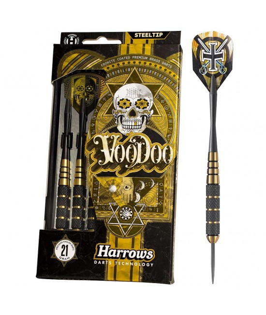 Harrows Vodoo Brass Darts Yellow Harrows Vodoo Brass Darts Yellow