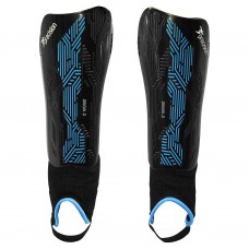 Precision Origin.0 Ankle Shin Guards Black Blue