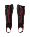 Precision Origin.0 Ankle Shin Guards Black Red