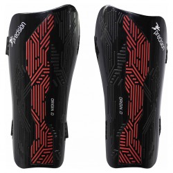 Precision Origin.0 Strap Shin Guards Red