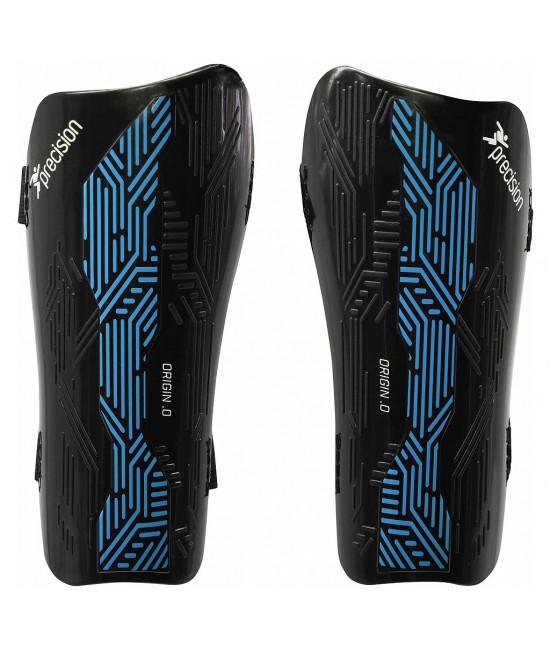 Precision Origin.0 Strap Shin Guards Blue