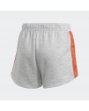 Adidas Essentials 3-Stripes Girls Shorts Grey