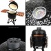 SAC 21" KAMADO Ceramic BBQ Grill Oven, Black