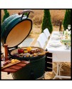 SAC 21" KAMADO Ceramic BBQ Grill Oven, Black