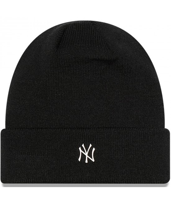 New Era Metallic Badge New York Yankees Beanie Hat Black