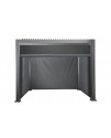 Sac Aluminium Louvre Pergola 3m x 3m, Adjustable Roof, Including Curtain